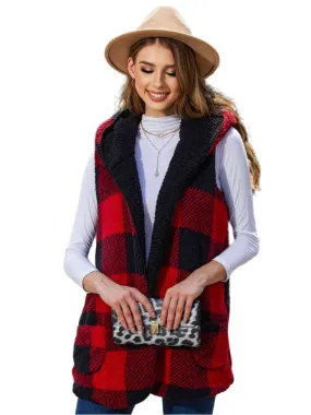 TEEK - Plaid Hooded Vest