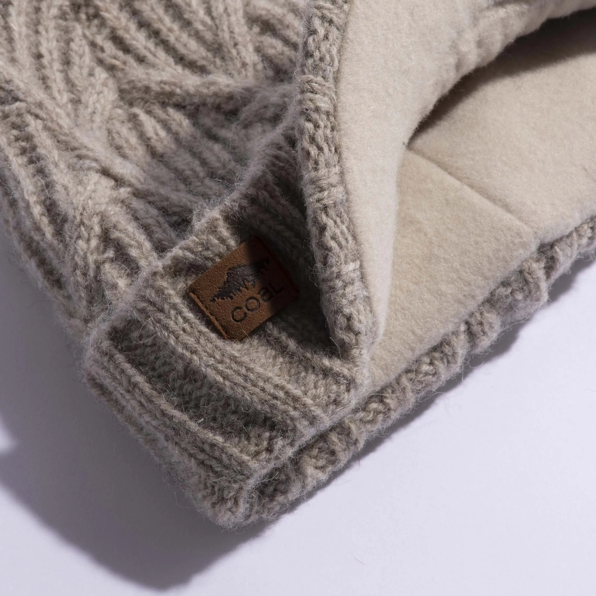 The Yukon Cable Knit Wool Brim Beanie