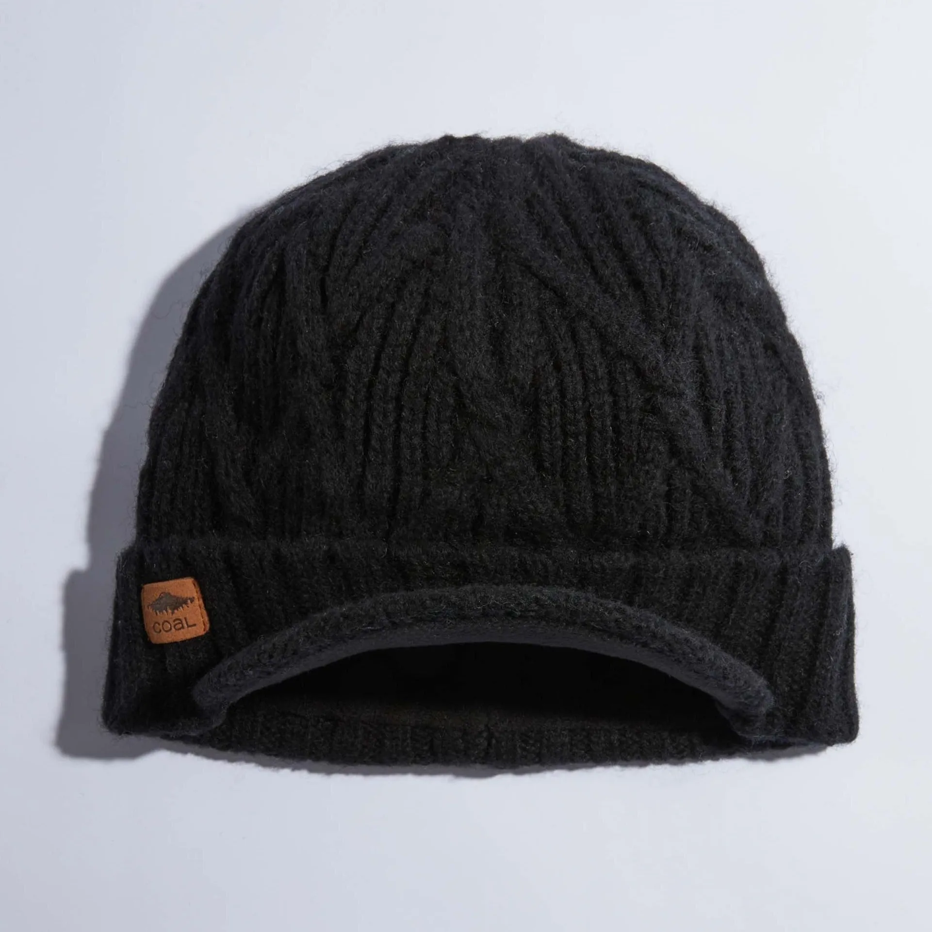 The Yukon Cable Knit Wool Brim Beanie