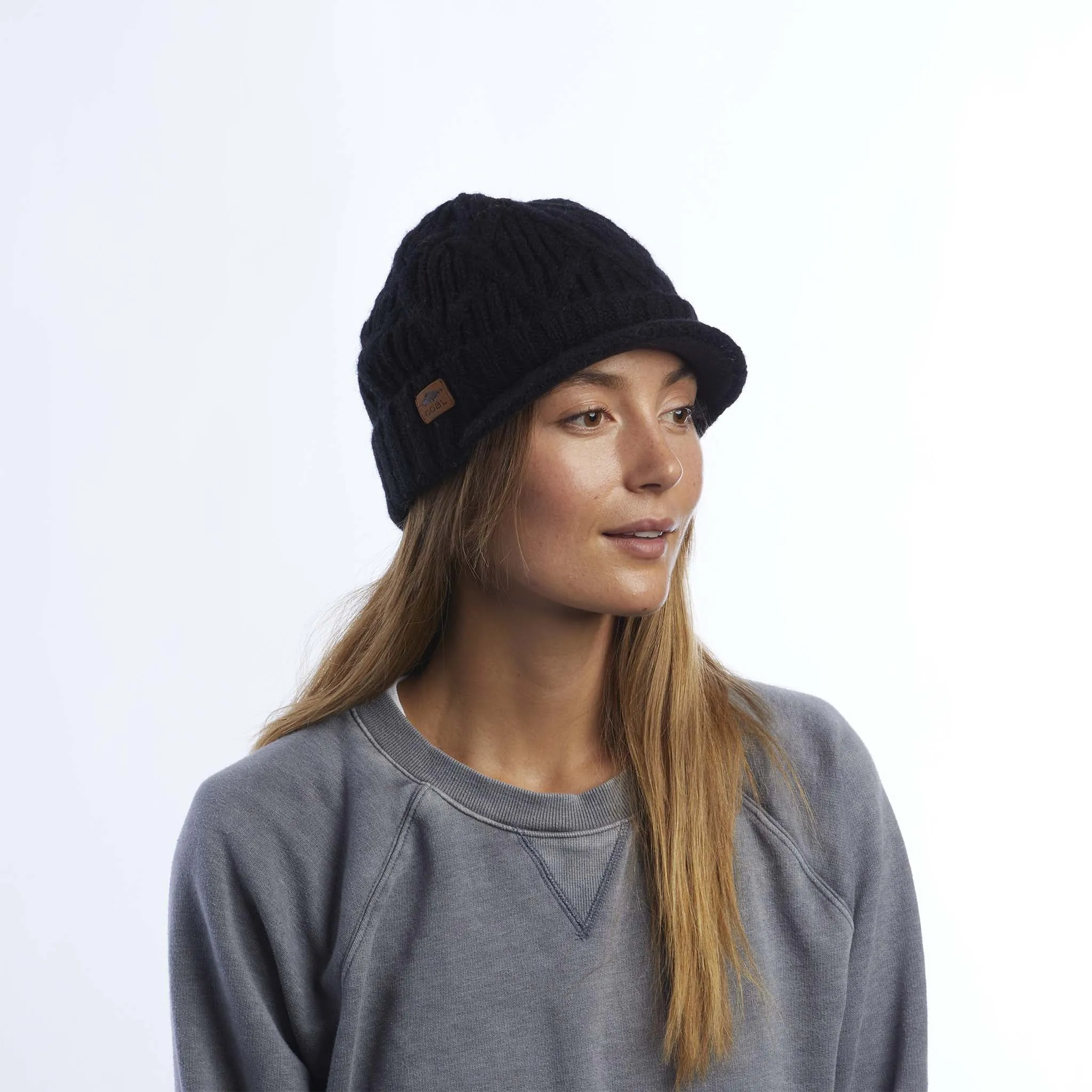 The Yukon Cable Knit Wool Brim Beanie
