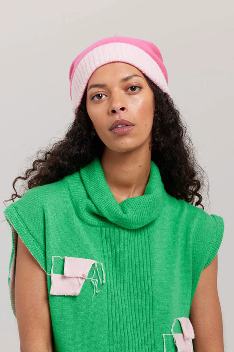 Tilney Beanie in Pink by Valentina Karellas