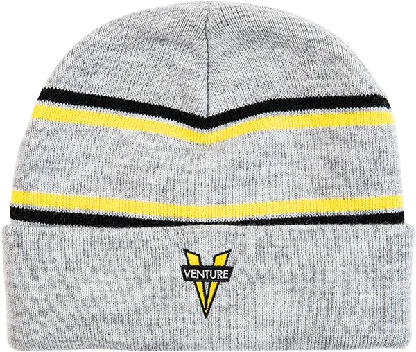 Venture Heritage Beanie Grey-Yellow