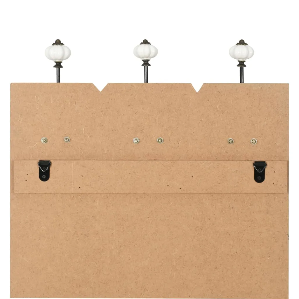 vidaXL Wall-mounted Coat Rack with 6 Hooks 120x40 cm HOME IS