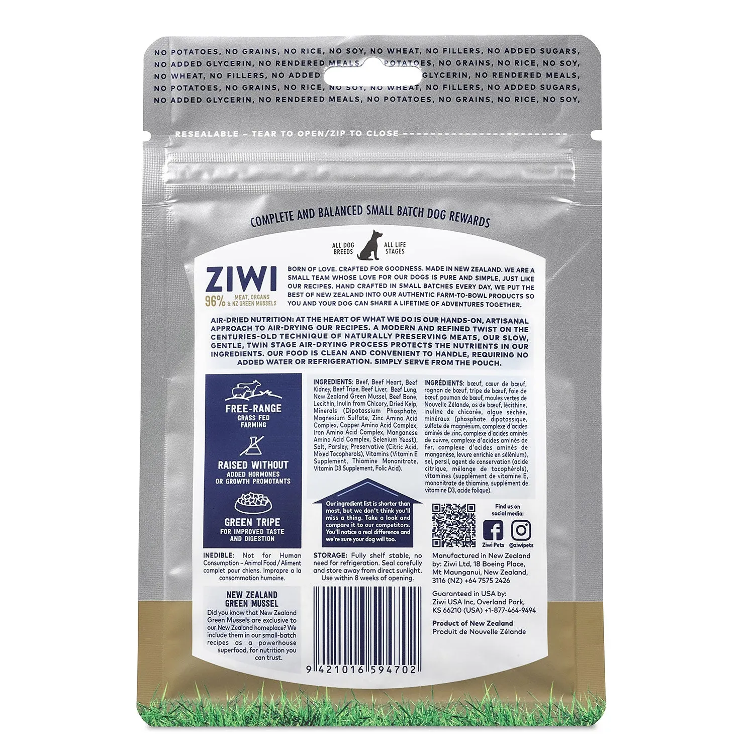 ZIWI Peak Good Dog Rewards Beef Dog Treat 85g